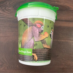 San Diego Zoo popcorn bucket with lid